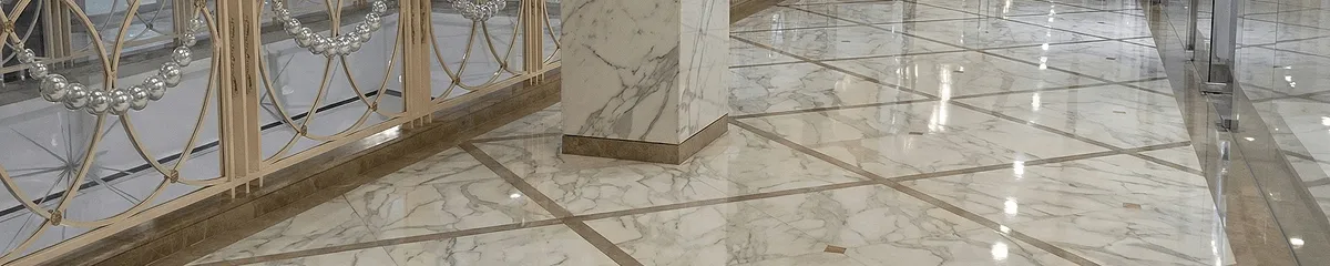 Beautiful marble floor professionally installed in Ann Arbor, MI